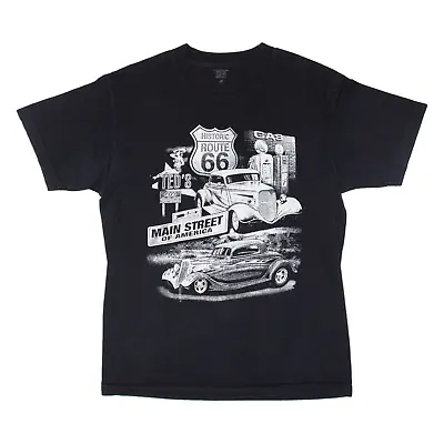 Buy Route 66 Mens T-Shirt Black USA M • 6.99£