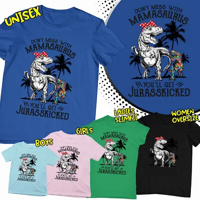 Buy Mamasaurus T-Rex Autism Mom Adult Women Ladies T-Shirts Tee Top-AD • 7.59£
