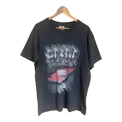 Buy Vintage ACDC The Razors Edge 1990-91 World Tour Shirt Size: XL Rare T Shirt • 125£