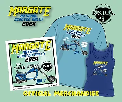 Buy Big 7 National Scooter Rally 2024 Merchandise ◉ Patches ◉ T Shirts ◉ Vest Tops • 15£