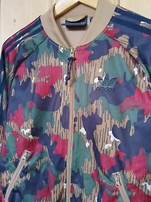 Buy Adidas X Pharrell Williams Size 10 Hu Hiking Full Zip Jacket Camoflage Patterned • 44.99£