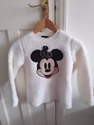 Buy Primark Disney Minnie Mouse White Fluffy Girls 11-12 Pyjama Top • 5£