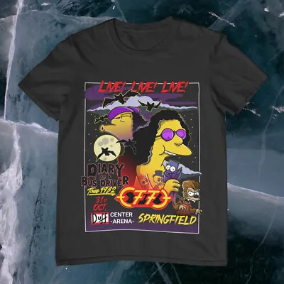 Buy Ozzy Osbourne Simpsons Tour T Shirt Band Memorabilia 2022 Black Sabbath Otto • 20£