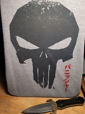 Buy The Punisher Skull Japanese T-Shirt - Inspired By Marvel パニッシャー Frank Castle • 16.49£