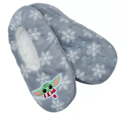 Buy MANDALORIAN BABY YODA Fuzzy Babba Family Holiday Slippers Kids, Women's & Men's  • 8.83£