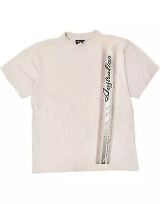 Buy AUSTRALIAN L'ALPINA Mens Graphic T-Shirt Top Medium Grey Cotton TN04 • 19.95£