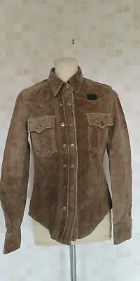 Buy Rare Women's Superdry Riding Co Mustang Branded Suede Jacket Size X-Small (H1) • 59.99£