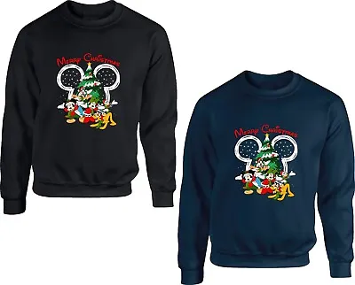 Buy Merry Christmas Mickey Mouse Funny Jumper Santa Superhero Cartoons Xmas Gift Top • 17.99£