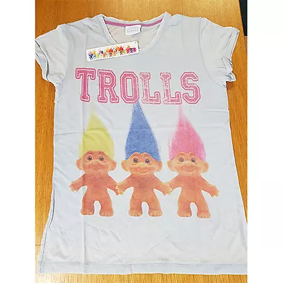 Buy Ladies Official  Trolls  Varsity Character T Shirt S M L Xl Sizes • 7£