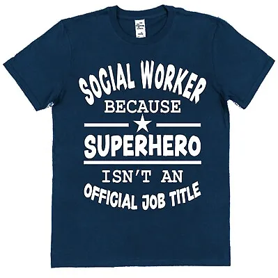 Buy Superhero Social Worker T-Shirt For Social Worker Gift For Social Worker Welfare • 15.95£
