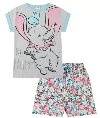 Buy Disney Dumbo Be Happy Short Ladies Cotton Pyjamas • 16.99£