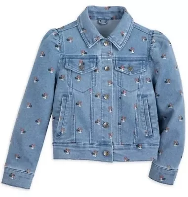 Buy Disney Parks Minnie Mouse Womens Denim Jacket Jean Stretch Plus Size 2X New NWT • 61.57£