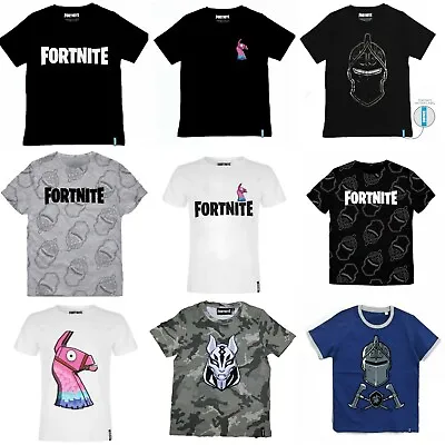 Buy Boys Kids Children Fortnite 100%Cotton Gaming T Shirt Top T-shirt Age 6-16 Years • 6.99£