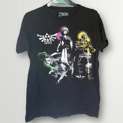 Buy Damaged Small Legend Of Zelda Twilight Princess Link Gannon Black Mens T-Shirt • 14.99£