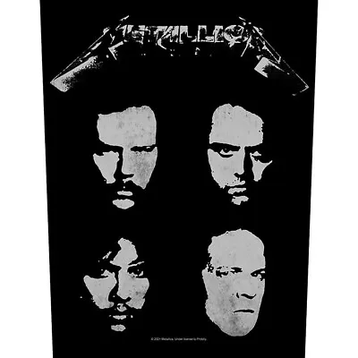 Buy METALLICA BACK PATCH : BLACK ALBUM : Faces Heads Official Licenced Merch Gift • 8.95£