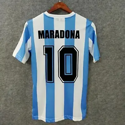 Buy Retro Argentina 1986 Home Shirt MARADONA#10 Shirts Tops T-Shirts • 24.99£