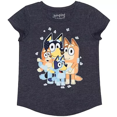 Buy Disney Bluey Girls Graphic Short Sleeve T Shirt Tee Bingo Family Size 4 5 Cotton • 11.15£
