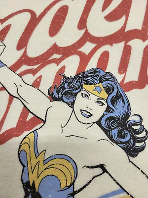 Buy Vintage 1984 Wonder Woman T-Shirt Size M Medium White  Short Sleeve • 11.36£