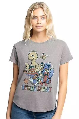 Buy Sesame Street Womens Classic T-Shirt Colourful Group Top Tee S-2XL Official • 13.99£