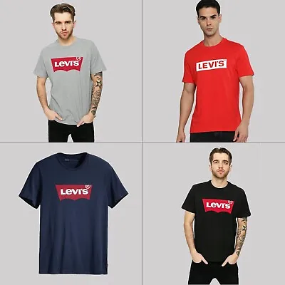 Buy Levi's T-Shirt Mens Batwing Logo Cotton Crewneck Short Sleeve Tshirt Tee Top • 15.99£