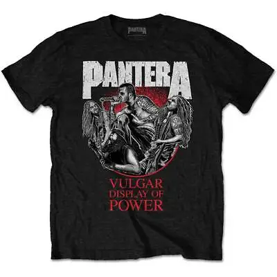 Buy PANTERA   Unisex T- Shirt - Vulgar Display Of Power 30th - Black Cotton  • 16.99£