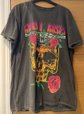 Buy Guns N Roses T Shirt Rock Band Merch Skull Tee Ladies Size Medium Black • 14.30£
