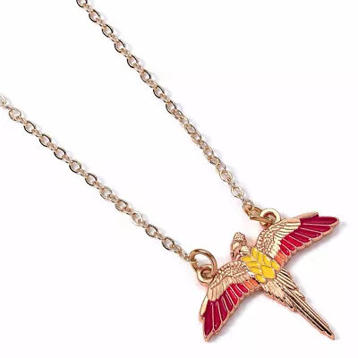 Buy Official Harry Potter Fawkes Gold Plated Necklace Jewelry Bnwt • 11.95£