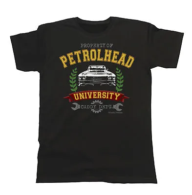 Buy Property Petrolhead University Caddy Dept. Cadillac De Ville Mens Organic TShirt • 8.99£