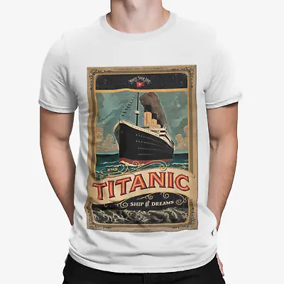 Buy Titanic Ship T-Shirt - Film Action TV Cool Retro Movie Retro Xmas Gift Tee Top • 7.19£