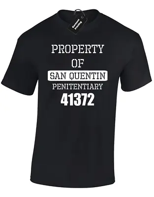 Buy Property Of San Quentin Mens T Shirt Tee Prison Inmate Jail Fancy Dress Funny • 7.99£
