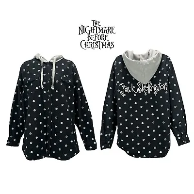Buy The Nightmare Before Christmas | Unisex Medium | Jack Skellington Hooded Shirt • 28.92£
