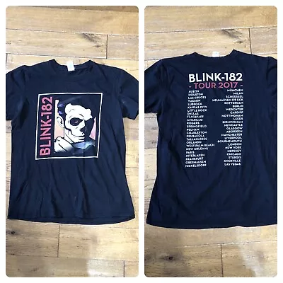 Buy Blink 182 2017 World Tour T Shirt Black Size Medium Rock Band Music Gig • 10£