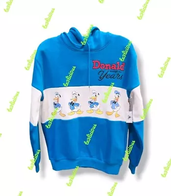 Buy 2024 Disney Parks Donald Duck 90th Anniversary Through The Yrs Hoodie *all Size* • 84.94£