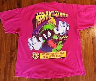 Buy Vintage Marvin The Martian Tee XL Looney Tunes Warner Bros SSI Bugs Bunny  • 104.35£