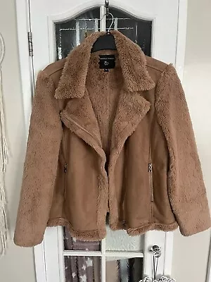 Buy Dorothy Perkins Teddy Coat Jacket Size 16 • 12£