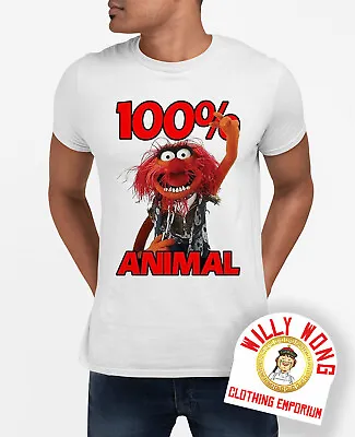 Buy Animal 100% T-Shirt Movie Retro Classic Original Sci Fi Music Muppet Heather G • 7.97£