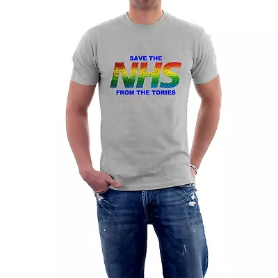 Buy SAVE THE NHS T-Shirt FROM / F**K THE TORIES Rainbow Conservatives CHARITY  Tee • 14£