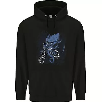 Buy Cyberpunk Cthulhu Kraken Octopus Mens 80% Cotton Hoodie • 24.99£