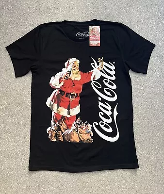 Buy Official Coca Cola Holidays Are Coming Christmas Black Unisex T-shirt Size: 2XL • 8.50£
