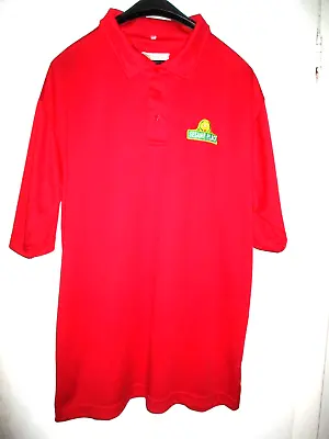 Buy Sesame Place Red Polo Shirt Big Bird Sesame Street Uniform Size 2XL • 12.31£