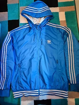 Buy Adidas Original Men's Rain Jacket In Blue. In Excellent Condition!!! • 40£