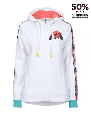 Buy RRP€126 INVICTA Full Zip Hoodie Size S White Flower Patch • 19.99£