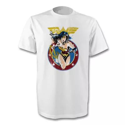 Buy Retro Distressed Wonder Woman Diana Prince T-shirt Size's S-xl New • 12.50£