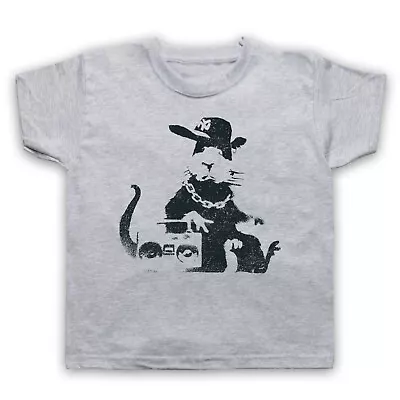 Buy Banksy Rat Unofficial Graffiti Street Art Print Artist Kids Childs T-shirt • 16.99£