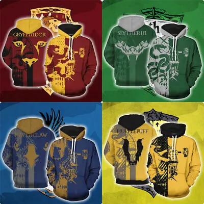 Buy Harry-Potter Hogwarts Sweater Hooded Sportswear Cosplay Hoodies Unisex Clothing • 30.58£