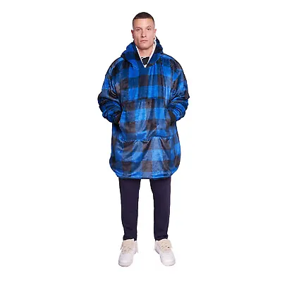 Buy Hoodie Blanket Oversized Hoodie Sherpa Fleece Giant Big Hooded Sweatshirt Adults • 14.99£