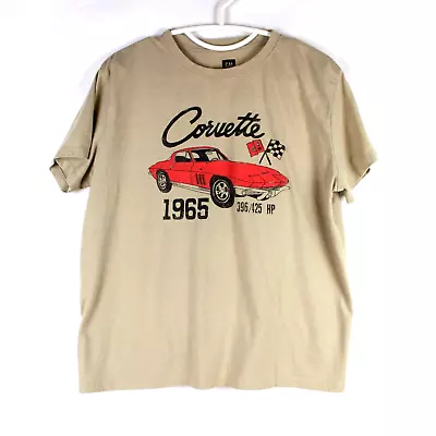 Buy Chevy Corvette C2 Stingray Ladies T Shirt GM Chevrolet OFFICIAL 1965 Tan 2XL • 14.19£