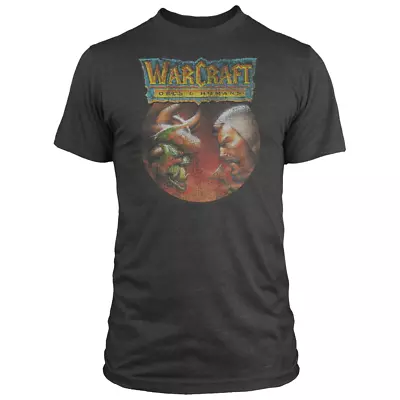 Buy World Of Warcraft T-Shirt (Size S) Jinx Charcoal Orcs & Humans Graphic Top • 14.99£