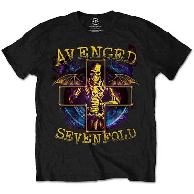 Buy Avenged Sevenfold T-Shirt Stellar Band New Black Official • 14.95£
