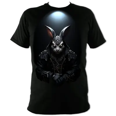Buy Evil Bunny Headquarters T-shirt On High Quality Black Cotton • 18.95£